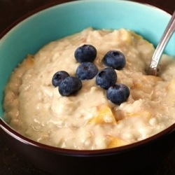 Peach Cobbler Oatmeal