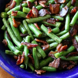 Baco-Fried Green Beans