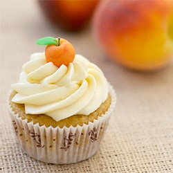 Peach Bourbon Cupcakes