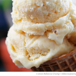 Honey-Peach Ice Cream