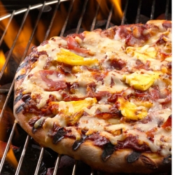 Grilled Pizza with Ham & Pineapple