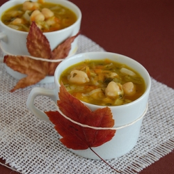 Leek and Chickpea Soup