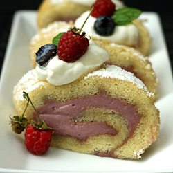 Mixed Berry Swiss Roll