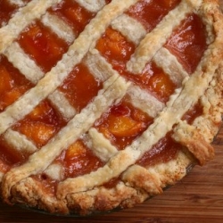 First-Prize Peach Pie with Lattice