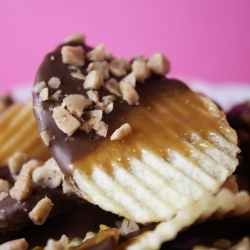 Chocolate Caramel Potato Chips