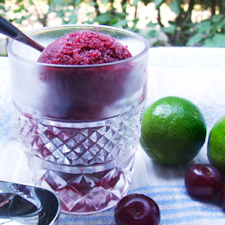 Blackcurrant Cherry Sorbet