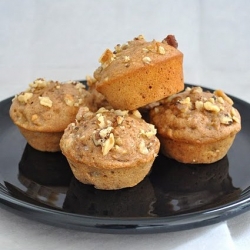 Guilt-free Banana Walnut Muffins