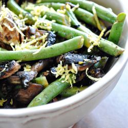 Green Beans & Mushroom with Lemon