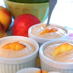 Dairy Free Peach Pudding