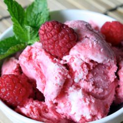 Fresh Raspberry Ice Cream