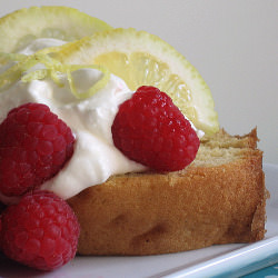 Pound Cake With Lemon Whipped Cream