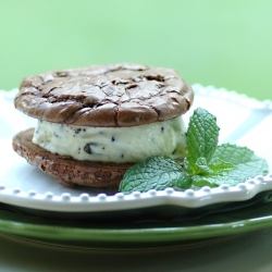 Mint Chocolate Ice Cream Sandwiches