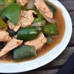 Chicken Green Pepper Stir Fry