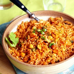 Spicy Tomato & Peanut Rice w/ Cumin