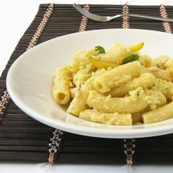 Pasta with Yellow Bean Pesto