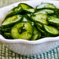 Sweet and Sour Cucumber Salad