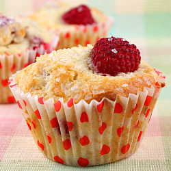 Sugar-Crusted Raspberry Muffins