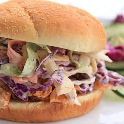 Crockpot BBQ Chicken Sandwiches