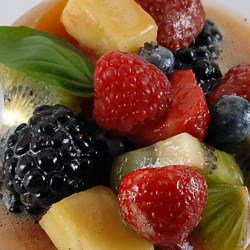 Basil Infused Fresh Fruit Salad