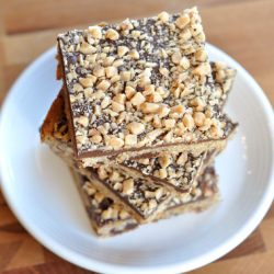 Chocolate Toffee Shortbread Bars