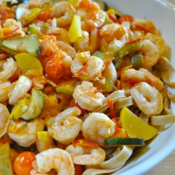 Pasta with Shrimp and Vegetables