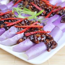 Steamed Eggplant With Dried Shrimp