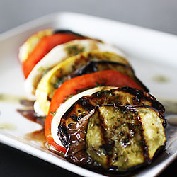 Grilled Eggplant and Squash Caprese