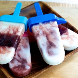 Cherry Yogurt Popsicles