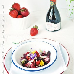 Roast Beets and Strawberry Salad