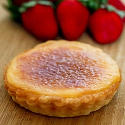 Strawberry Vanilla Brulee Tart