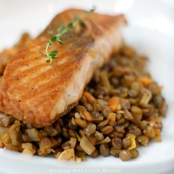 Salmon & du Puy Lentils