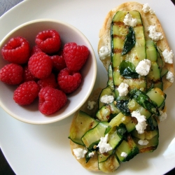 Grilled  Bread with Zucchini