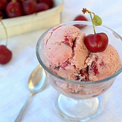 Fresh Bing Cherry Ice Cream