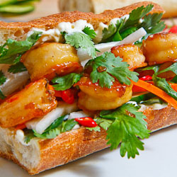 Vietnamese Caramel Shrimp Banh Mi