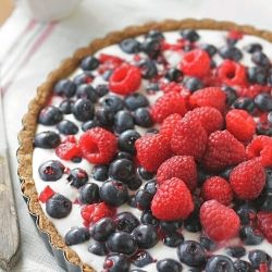 Fresh Berry Tart with Nut Crust