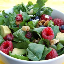 Spinach Salad w/Walnut Raspberry Vin.