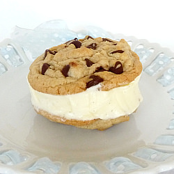 Homemade Ice Cream Cookie Sandwich