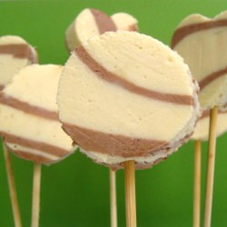 Striped Cheesecake Lollipops