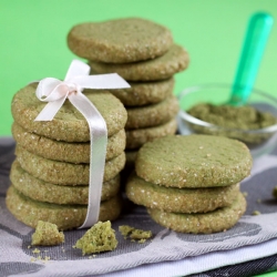 Matcha Sable Cookies