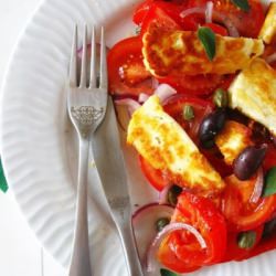 Mediterranean Halloumi Salad