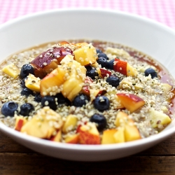 Blueberry Peach Porridge