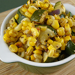 Roasted Corn & Zucchini Salad