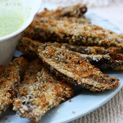 Portobello Fries with Basil Aioli