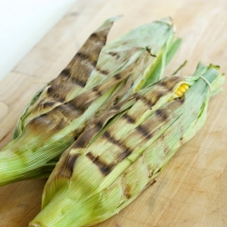 Grilled corn and feta salad