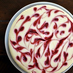 Raspberry Swirl Cheesecake