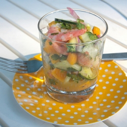 Shrimp Cucumber Mango Salad