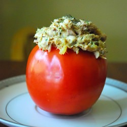 Tuna Curry Salad Stuffed Tomatoes