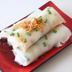 Homemade Steamed Rice Rolls