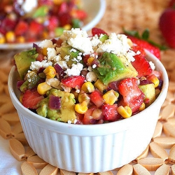 Strawberry Roasted Corn Salsa