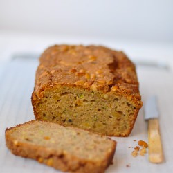 Zucchini Tea Cake with Pine Nuts